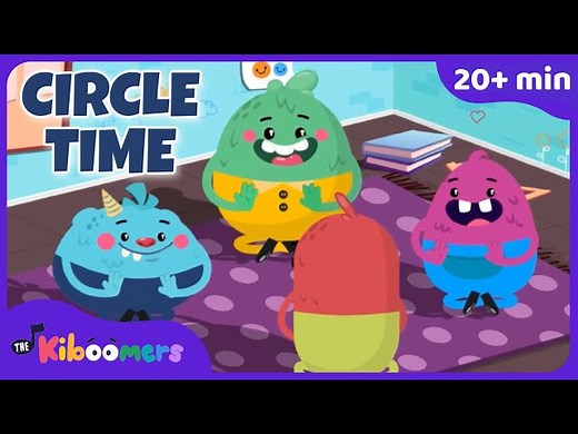 Exciting Circle Time! 20  Min of Fun Transition Songs & Playtime Games for Preschool | The Kiboomers - Videos For Kids