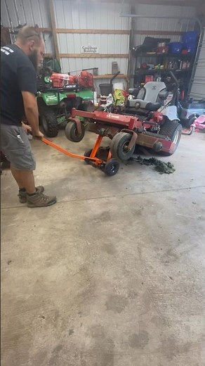 Sharpening mower blades on the #exmark #lazer #mower