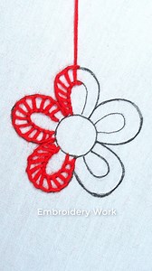 171K views · 1.3K reactions | Exclusive red flower stitch hand...