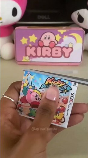 🌟Cardboard 3DS+ Kirby💕 #cardboardcraft #cardboardprojects #kirby #3ds #diy #craftideas