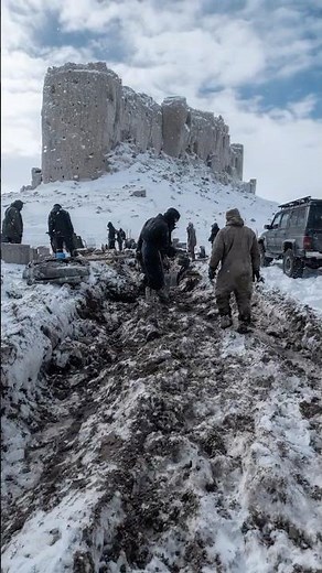 Ice Melt Reveals Structure Preserved Beneath Frozen Ground
