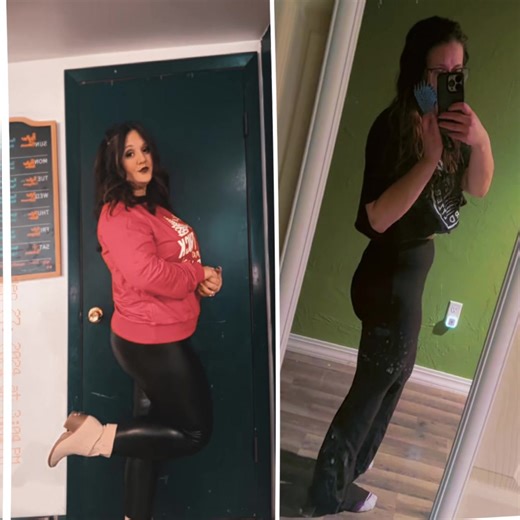 1 year apart and a 80lb diffrence! #weightloss #goals