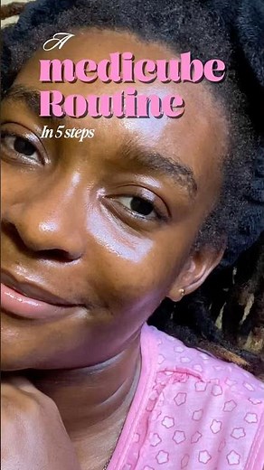 5 steps routine with medicube 💞💛 #medicube #medicubeskincare #koreanskincare