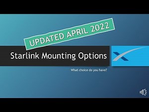 Updated: Starlink Mounting Options - April 2022