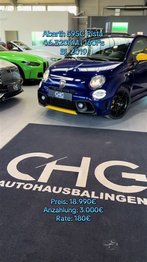 🔥 ABARTH 595C PISTA 🔥 💣 Cabrio-Feeling | Seltene Farbkombination | Go-Kart-Feeling 💣 🏁 Pista-Ausführung – purer Fahrspaß mit offenem Dach 🏁 ✅ Lückenlose Servicehistorie ausschließlich bei ABARTH 🛠️ Letzter Service bei 43.726 km 🚗 Unfallfrei 🇩🇪 Deutsches Fahrzeug & deutsche Erstauslieferung 🛡️ 12 Monate Premium-Garantie inklusive 🔥 Kompakt, laut, emotional – genau so, wie ein Abarth sein muss! ✨ Ausstattungshighlights: • 🎨 Metallic-Lackierung in seltener Farbkombination • ❄️ Klimaaut