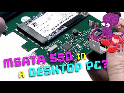 🔧 mSATA SSD in a desktop PC with a PCIe adaptor