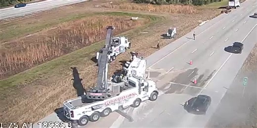 FDOT Camera showing one lane open