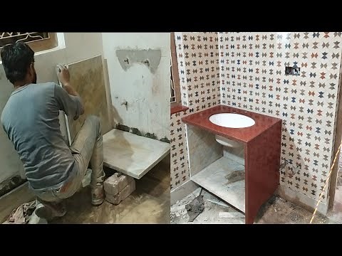 Counter Top Wash Basin Installation || granite top wash basin ||