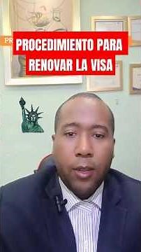 PROCEDIMIENTO PARA RENOVAR LA VISA AMERICANA #visaamericana #renovaciondevisa #consular