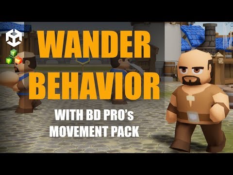 Make Villagers Wander w/ Behavior Designer Pro's Movement Pack - Tiny Village 13