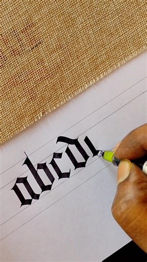 How to beautiful gothic calligraphy #calligraphy #gothic #art #lettering