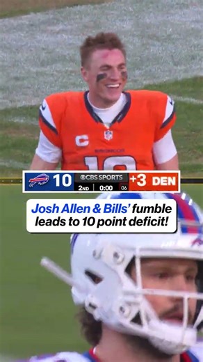 In the last 22 seconds of the half the Broncos took a 10 point lead 😬#NFL #Bills #Broncos #JoshAllen