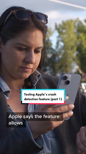 does apple's new crash detection feature work? we totaled some vehicles to find out. #apple #crashdetection #appleiphone #applewatch #wsj #wallstreetjournal #thewallstreetjournal