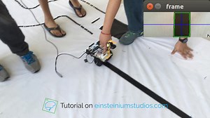 直线跟随器机器人与BeagleBone一起使用openCV