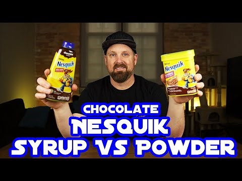 Chocolate Nestle Nesquik - Powder vs Syrup
