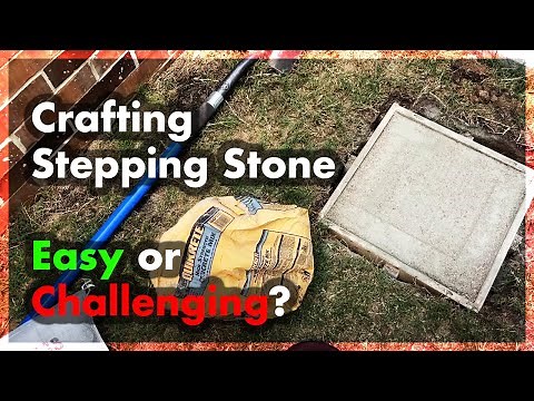 Stepping Stone - Dry Pour Concrete - Easy DIY