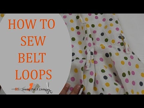 How to sew belt loops