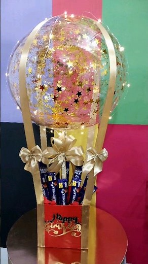 Crafting the Perfect Balloon Hamper/Creative Gift Basket Ideas/DIY Balloon Gift Basket/A Unique gift