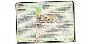 Hansel and Gretel Lesson Plan Ideas KS1