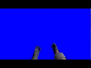 Cod4 models hand animation # Blue Screen and Wireframe
