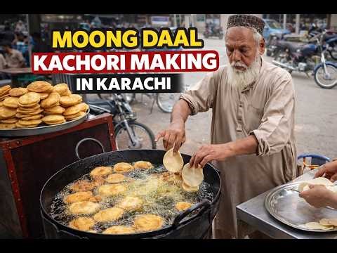 Crispy Moong Daal Kachori in Karachi | Street Food Pakistan | Ultimate Crunchy Delight!