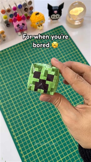 DIY Minecraft Paper Squishy... you HAVE to try this! 💥 #shorts