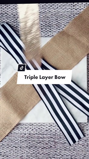Easy Triple Layer Bow Tutorial with Ribbons