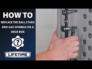 How to Replace the Ball Studs and Gas Springs on a Deck Box | Lifetime How to Video