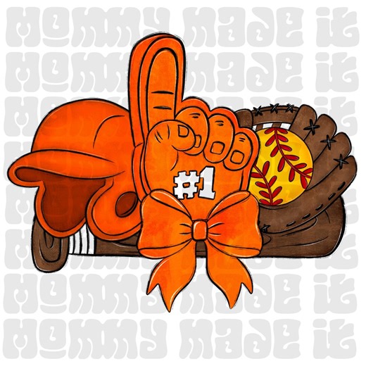 Orange Softball PNG – Sports Spirit Wear Design (digital Download) - Etsy