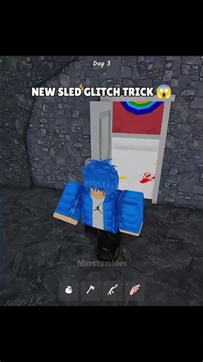 New Trick with Sled! #roblox #shorts
