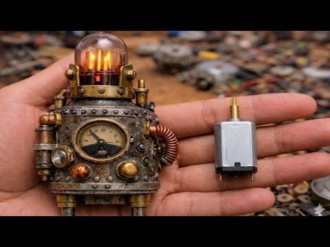Mini DC Motor Machine From Scrap | Old Motor Creative Project ? 