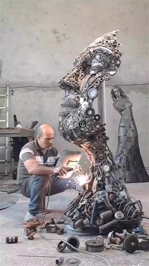 Metal Sculpture Artistry by Hasan Keshavarz