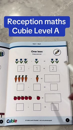 Reception Maths: Understanding 'One Less' with Cubie A