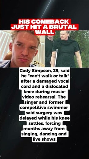 Cody Simpson reveals brutal double injury setback 💔
