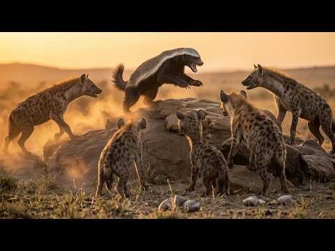 Honey Badger vs Hyena Clan – The Most Brutal Fight Ever Caught in the Wild