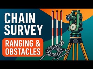 Basic Surveying(Lecture -03) Chain Survey Principles, Ranging & Obstacles Explained