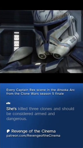 Why did Captain Rex say that Ahsoka killed 3 Clones 😭 #starwars #clonewars #ahsoka