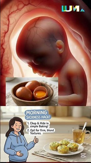 Morning Sickness Hack 🤢 Try Eggs for Gentle Protein