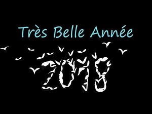 28 - Carte de vœux animée 2018 - dessin