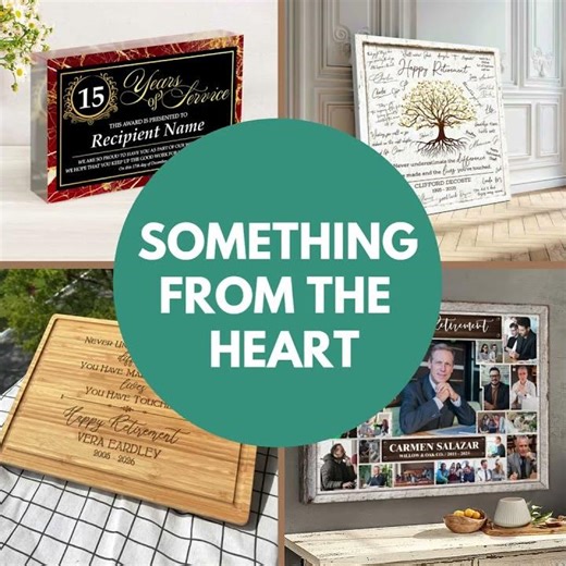 Personalized Retirement Gifts from Stunning Gift Store
