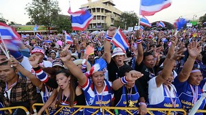 Thousands protest in Bangkok
