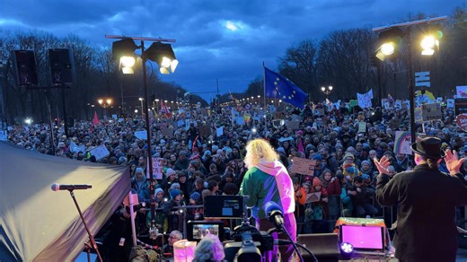 Germany: Thousands Light Up Berlin in Protest Against Right-Wing Surge - 59070081