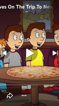 Classic Caillou Eats Pizza 🍕! #funny #shorts
