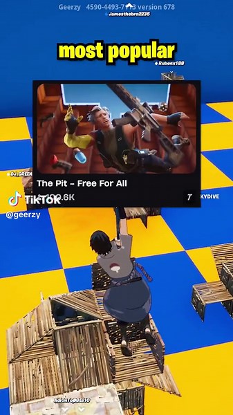 Fortnite Most Popular Map The Pit with 100K Players