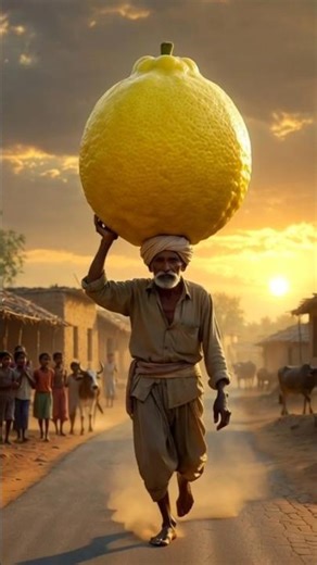 The Lemon Farmer 🍋 | When the Lemon Became Bigger Than a Human | जब नींबू इंसान से बड़ा हो गया#ai