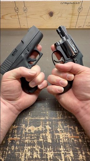 Glock 43 vs S&W 442? 9mm or .38 Special? Which do you choose? 🤔 #glock #revolver #edc
