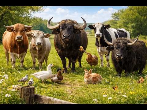 Farm Animal Sounds Collection: Buffalo, Ox, Bull, Yak, Cow