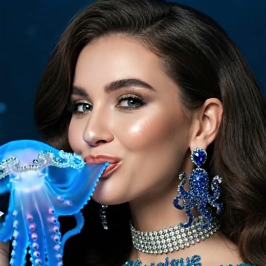 ✨ Ocean Glow ASMR | Relaxing Sounds with a Jellyfish Friend 🐙🌊 #asmr #eatingnoises