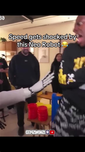 Speed Gets Shocked by the Neo Robot Reaction