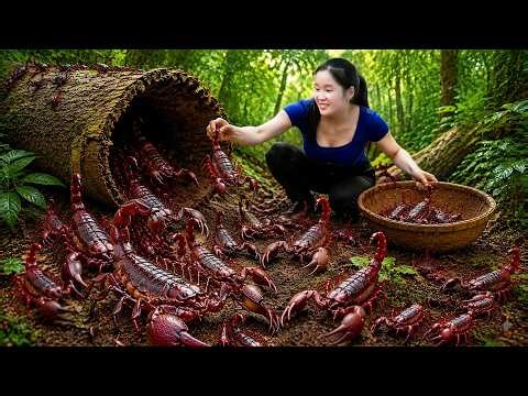 Harvesting 1000+ Giant Dragon Scorpions & Go to Market Sell | Powerful Venom Hidden in the Wild